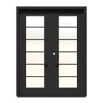 Double Del Sol Custom Steel Doors