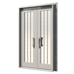 Double Diamanti Custom Steel Doors