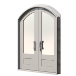 Arched Forte Double Custom Steel Door