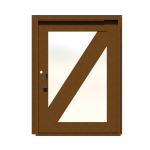 PIVOT DOOR Barra, Door and a Half Extra Wide PIVOT Custom Steel Door