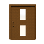 PIVOT DOOR Ciao, Door and a Half Extra Wide PIVOT Custom Steel Door