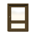 PIVOT DOOR Colpo-Di-Culo, Door and a Half Extra Wide PIVOT Custom Steel Door