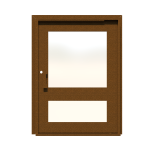 PIVOT DOOR Colpo-Di-Culo, Door and a Half Extra Wide PIVOT Custom Steel Door