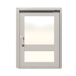 PIVOT DOOR Colpo-Di-Culo, Door and a Half Extra Wide PIVOT Custom Steel Door