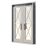 Clessidra Double Custom Steel Doors