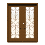 Cuori Double Custom Steel Doors