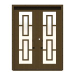 Due-Piazze Double Custom Steel Doors