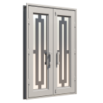 Elle Double Custom Steel Doors