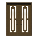 Elle Double Custom Steel Doors
