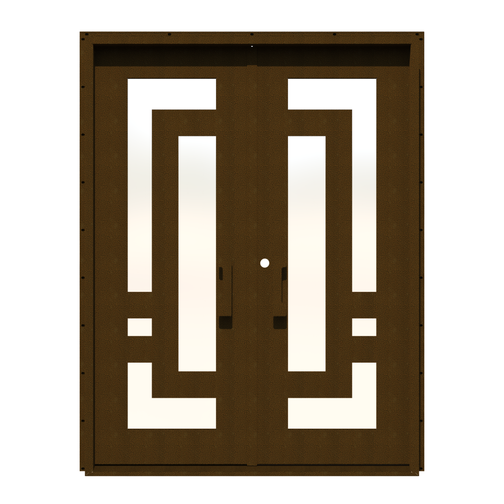 LineaPiazze Double Custom Steel Doors