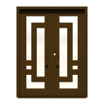 Linea-Piazze Double Custom Steel Doors