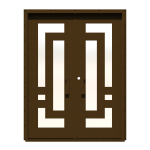 Linea-Piazze Double Custom Steel Doors