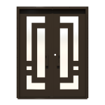 Linea-Piazze Double Custom Steel Doors