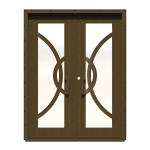 Luna Double Custom Steel Doors