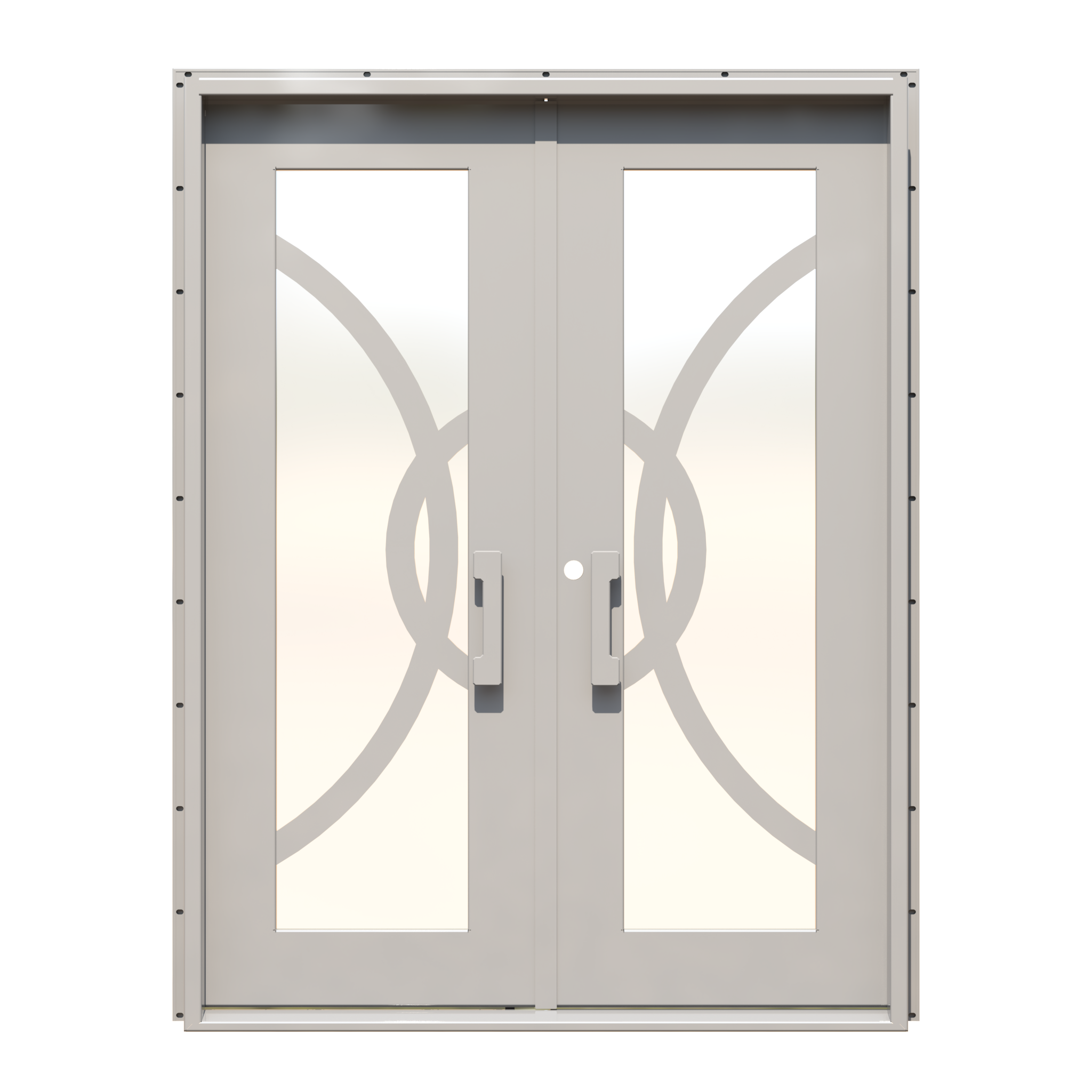 Luna Double Custom Steel Doors