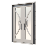 Luna Double Custom Steel Doors