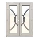 Luna Double Custom Steel Doors