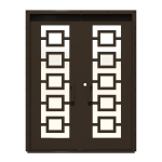 Piazze Double Custom Steel Doors