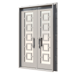 Piazze Double Custom Steel Doors