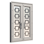 Piazze Double Custom Steel Doors