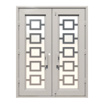 Piazze Double Custom Steel Doors