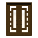 Tre-Linea-Piazze Double Custom Steel Doors