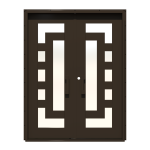 Tre-Linea-Piazze Double Custom Steel Doors