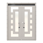 Tre-Linea-Piazze Double Custom Steel Doors