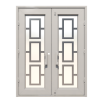 Tre-Piazze Double Custom Steel Doors