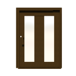 PIVOT DOOR Duale, Door and a Half Extra Wide PIVOT Custom Steel Door