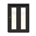 PIVOT DOOR Duale, Door and a Half Extra Wide PIVOT Custom Steel Door