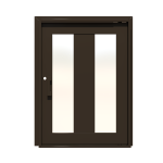 PIVOT DOOR Duale, Door and a Half Extra Wide PIVOT Custom Steel Door