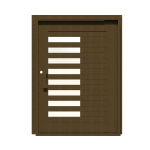 PIVOT DOOR Giusto-Mattone, Door and a Half Extra Wide PIVOT Custom Steel Door