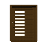 PIVOT DOOR Giusto-Mattone, Door and a Half Extra Wide PIVOT Custom Steel Door