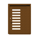 PIVOT DOOR Giusto-Mattone, Door and a Half Extra Wide PIVOT Custom Steel Door