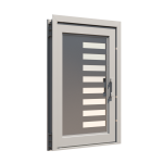 PIVOT DOOR Giusto-Mattone, Door and a Half Extra Wide PIVOT Custom Steel Door