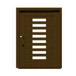 PIVOT DOOR Lato-Mattone, Door and a Half Extra Wide PIVOT Custom Steel Door