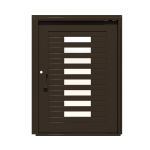 PIVOT DOOR Lato-Mattone, Door and a Half Extra Wide PIVOT Custom Steel Door