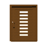 PIVOT DOOR Lato-Mattone, Door and a Half Extra Wide PIVOT Custom Steel Door