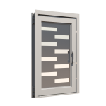 PIVOT DOOR Mattone, Door and a Half Extra Wide PIVOT Custom Steel Door