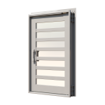 PIVOT DOOR Orizzontale, Door and a Half Extra Wide PIVOT Custom Steel Door