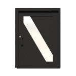 PIVOT DOOR Barra Inversione, Door and a Half Extra Wide PIVOT Custom Steel Door