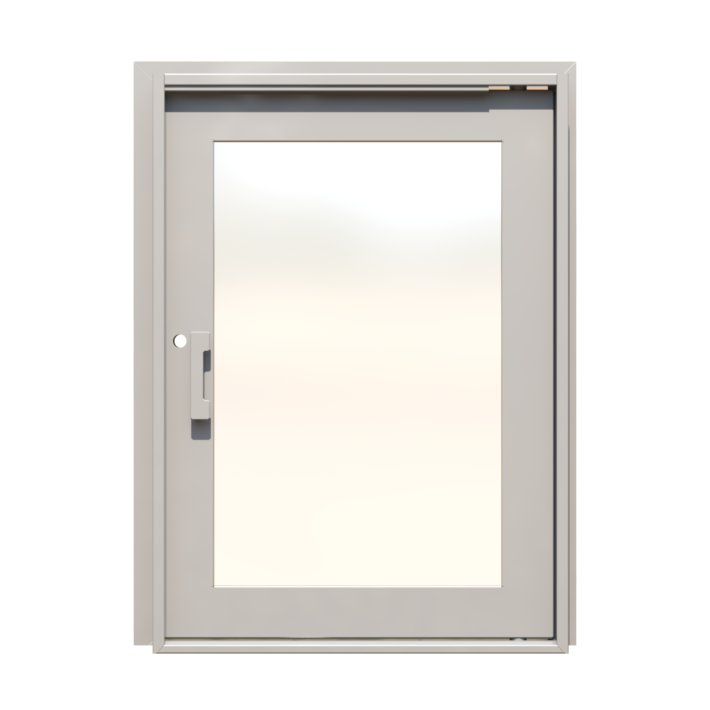 Medium Single Steel Door width range is 40″ – 60″ height range is 80
