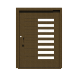 PIVOT DOOR Sinistra-Mattone, Door and a Half Extra Wide PIVOT Custom Steel Door