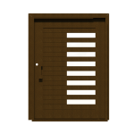 PIVOT DOOR Sinistra-Mattone, Door and a Half Extra Wide PIVOT Custom Steel Door