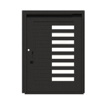 PIVOT DOOR Sinistra-Mattone, Door and a Half Extra Wide PIVOT Custom Steel Door