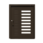 PIVOT DOOR Sinistra-Mattone, Door and a Half Extra Wide PIVOT Custom Steel Door