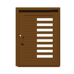 PIVOT DOOR Sinistra-Mattone, Door and a Half Extra Wide PIVOT Custom Steel Door