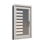 PIVOT DOOR Sinistra-Mattone, Door and a Half Extra Wide PIVOT Custom Steel Door