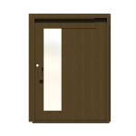 PIVOT DOOR Sinistra, Door and a Half Extra Wide PIVOT Custom Steel Door